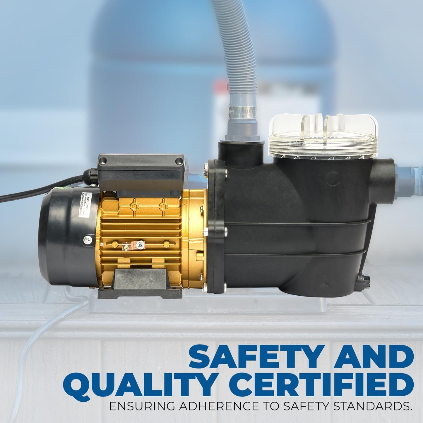 3/4HP 2400GPH Pond DIY Self Primming for Above Ground Swimming Pool Pump w/Strainer Basket 1.5" NPT